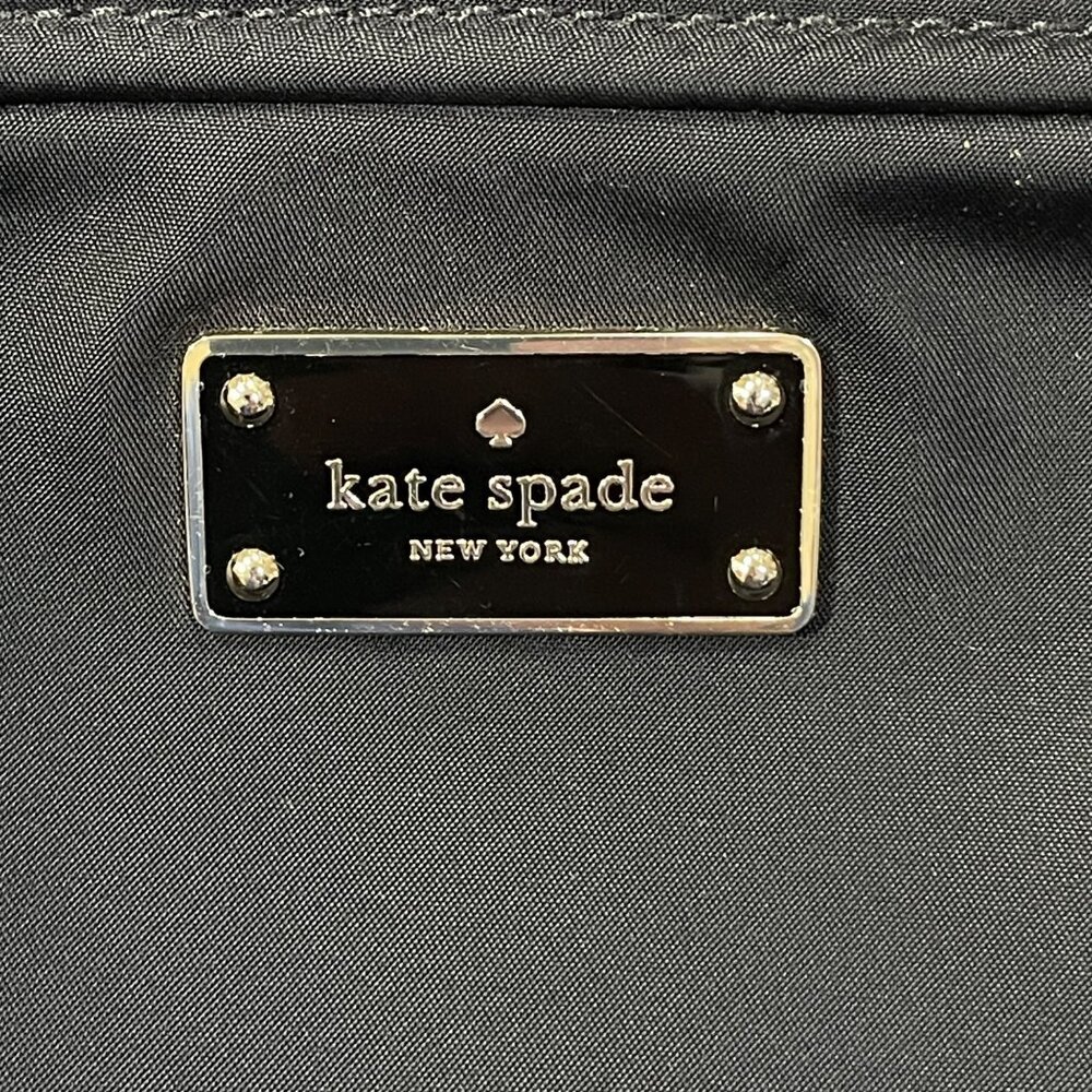 Kate Spade Crossbody Bag Purse Nylon Black Small Gold Hardware - Picture 5 of 10